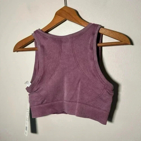 NWT HARMONY/BALANCE MAUVE CROPPED TOP/BRA S - Picture 5 of 5